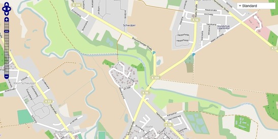 Ausschnitt aus der freien Karten OpenStreetMap
